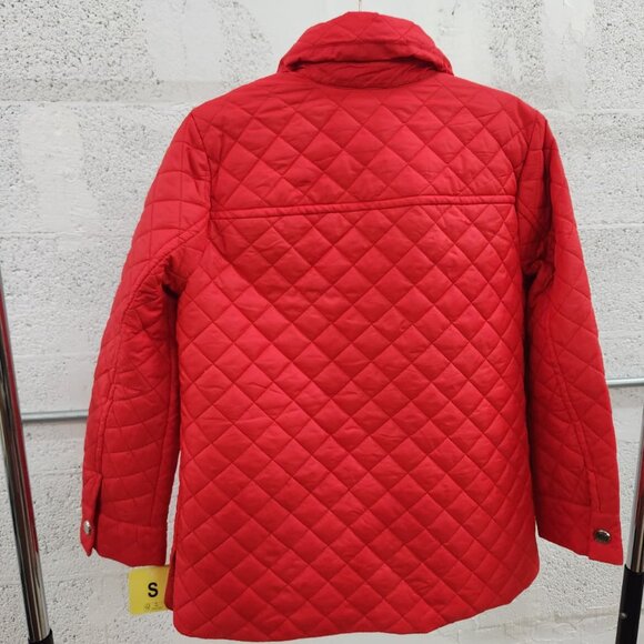 NWT Anne Klein Women’s Red Quilted Snap-Front Jacket – Size S - Picture 6 of 16